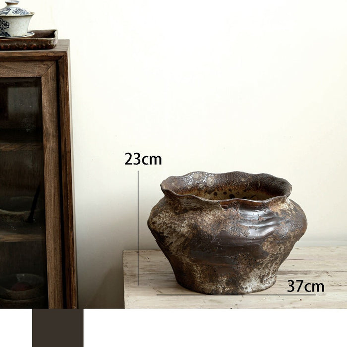 TERRA-Vintage Stoneware Ceramic Vase