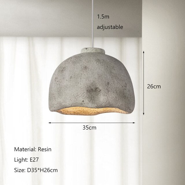 Elegant Concrete Natural Design Minimalist Chandelier