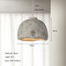 Elegant Concrete Natural Design Minimalist Chandelier