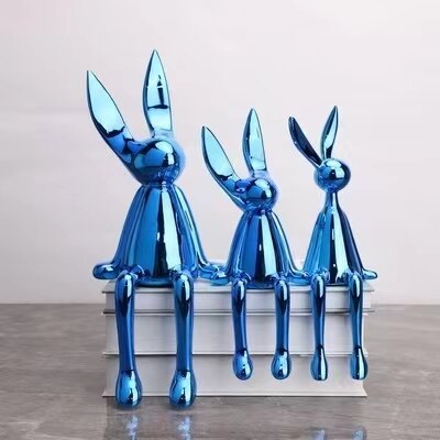Exquisite Rabbit Resin Statue Realistic