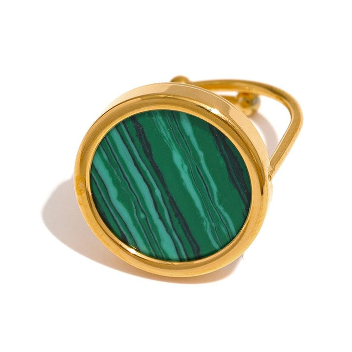 Geometric Golden Ring with Stone