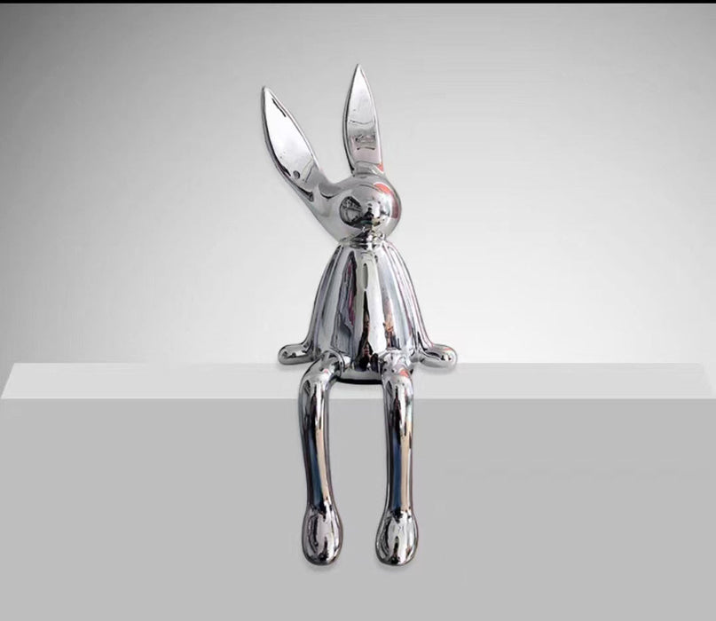 Exquisite Rabbit Resin Statue Realistic