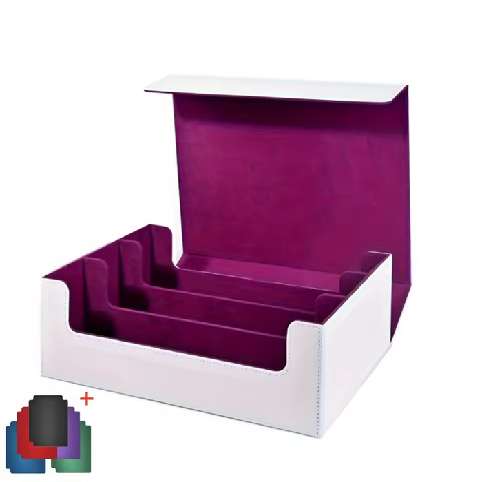 PU Leather Trading Card Storage Box – Holds 1800+ Cards