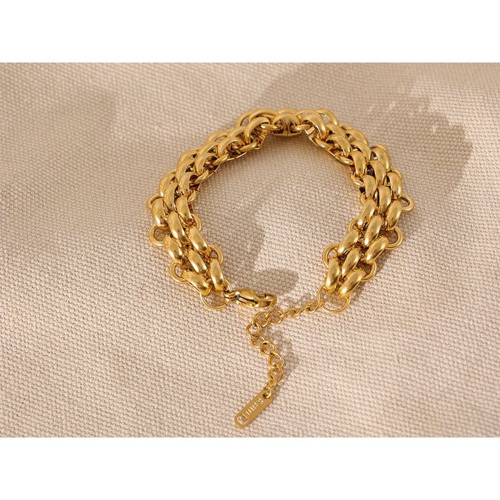 Chic Golden Bracelet for Ladies