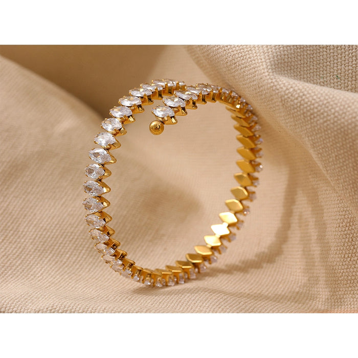 Luxury Crystals Golden Bracelet