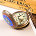 Luxury Tourbillon Pocket Watch - Self-Winding Antique Brass Timepiece