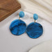 Irregular Acrylic Statement Stud Earrings