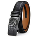 Crocodile Buckle Leather Belt For Men, Yerik Model