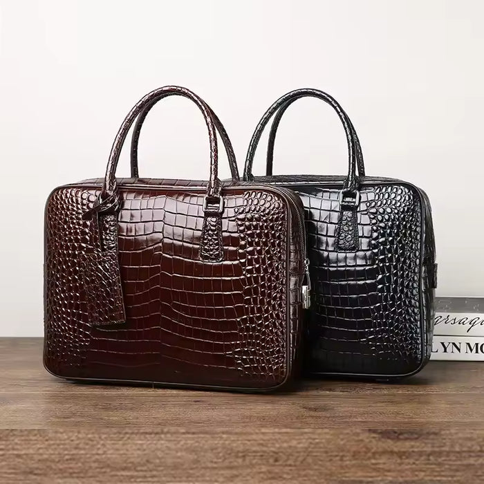 Einzigartige Herren-Ledertasche für Laptop und Dokumente