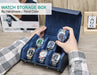 Men’s & Women’s Watch Case – Leather Travel Roll, 6 Slots