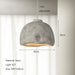 Elegant Concrete Natural Design Minimalist Chandelier