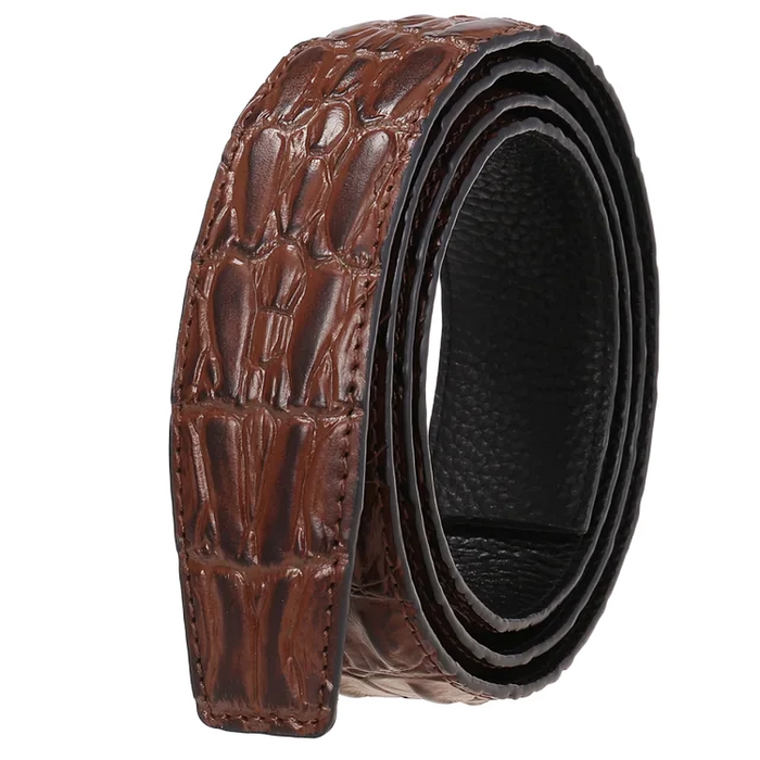 Formal leather belts for men