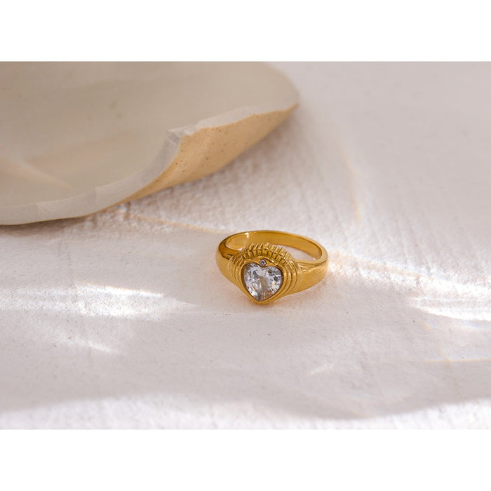 Romantic Design Golden Ring for Lady