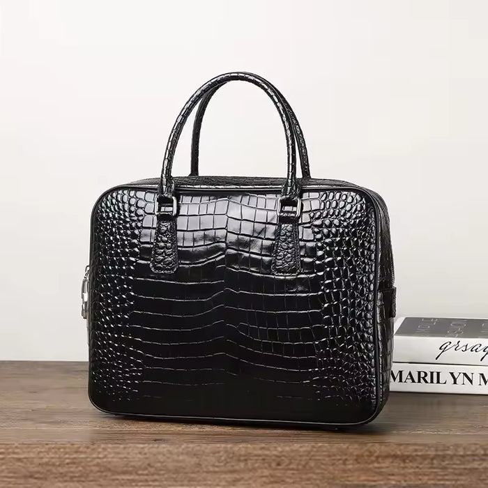 Einzigartige Herren-Ledertasche für Laptop und Dokumente