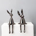 Exquisite Rabbit Resin Statue Realistic