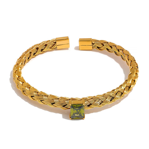 Designer Braided Golden Bracelet