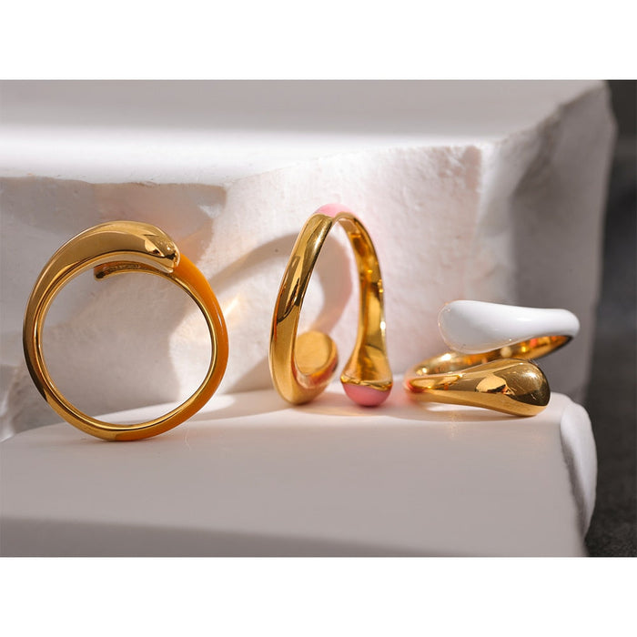 Abstract Design Exclusive Golden Ring