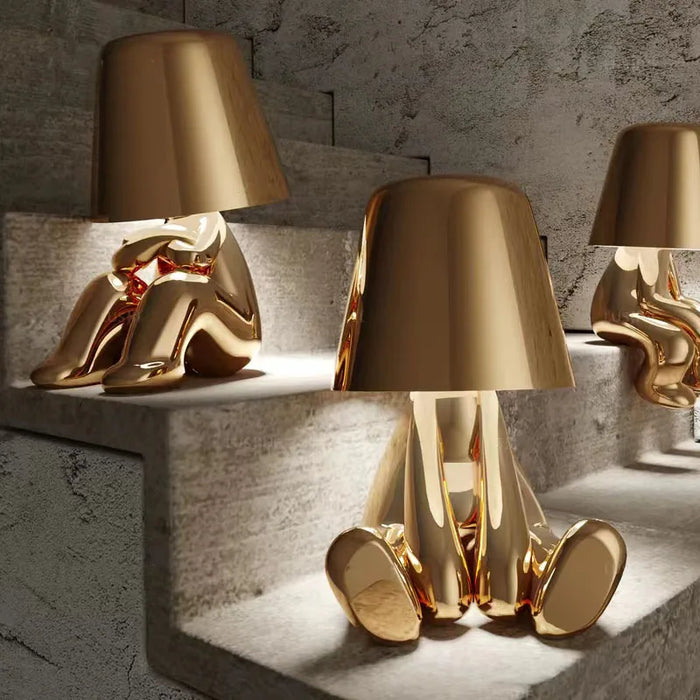 Stylish Whimsical Luxury Designer Golden Table Lamp