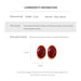 Vintage Simulated Pigeon Blood Ruby Oval Stud Earrings