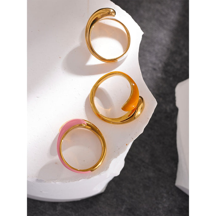 Abstract Design Exclusive Golden Ring