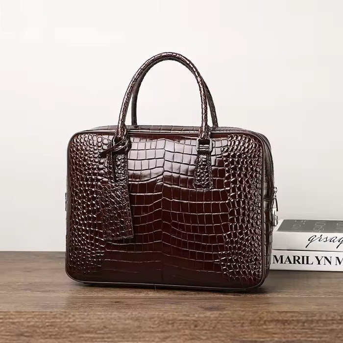 Einzigartige Herren-Ledertasche für Laptop und Dokumente
