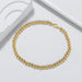 18K Gold Beaded Bracelet for Men – 4mm Sterling Silver