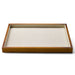 Solid wood jewelry storage display tray for elegant presentation