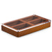 Protective acrylic cover wood jewelry tray