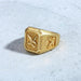 Gold Scorpion Eagle Ring for Men Antique