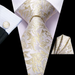 Orange and Blue Circles Silk Tie for Classy Men