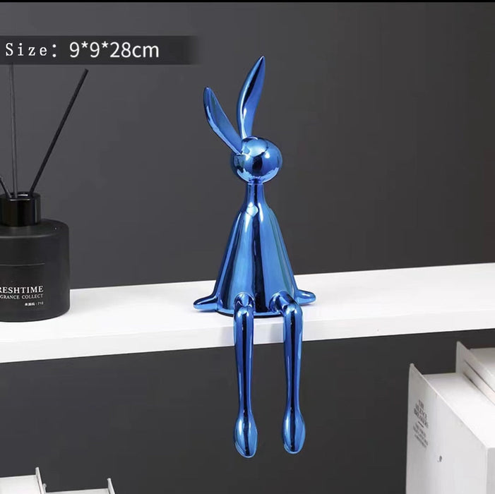 Exquisite Rabbit Resin Statue Realistic