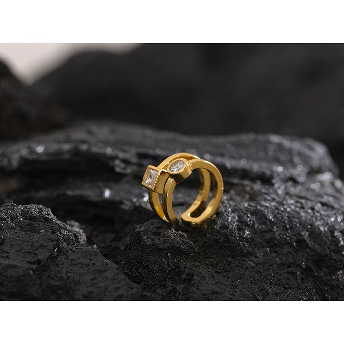 Stylish and Functional Design Golden Ring