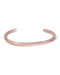 Modern Spiral Cuff Bracelet Polished Metal