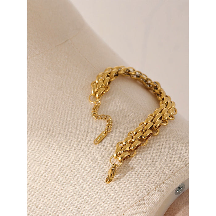 Chic Golden Bracelet for Ladies