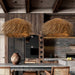 Boho Designer Hand-Woven Rattan Pendant Chandelier