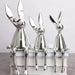 Exquisite Rabbit Resin Statue Realistic