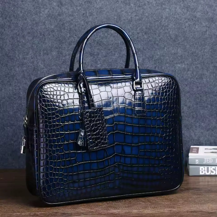 Einzigartige Herren-Ledertasche für Laptop und Dokumente