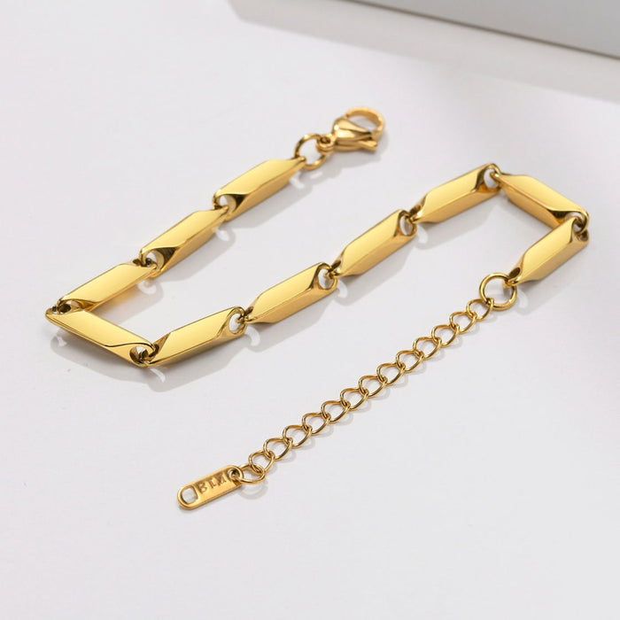 Unique Gold Chain Link Bracelet – 3mm Stainless Steel