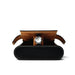 Designer large leather travel watch case