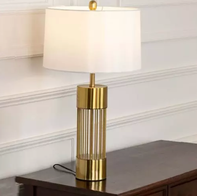 Golden Sophisticated Lamp with a Bold Design