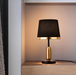 Bold and Contemporary Golden Lamp with a Sleek Design