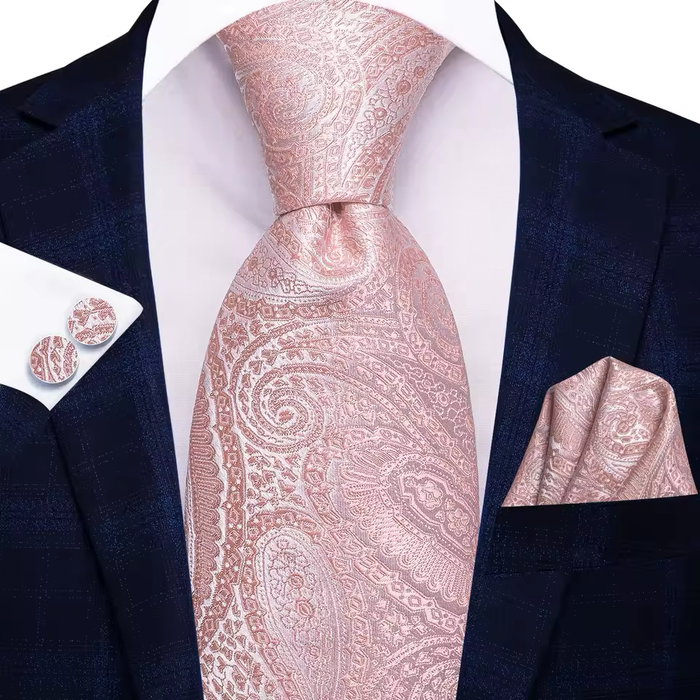Orange and Blue Circles Silk Tie for Classy Men