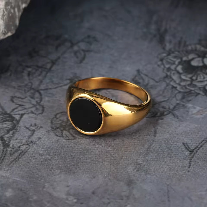 Siegelring aus goldenem Onyx
