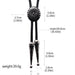 Vintage Cowboy Bolo Tie with Jazz Hat Pendant