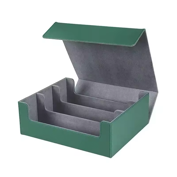 PU Leather Trading Card Storage Box – Holds 1800+ Cards