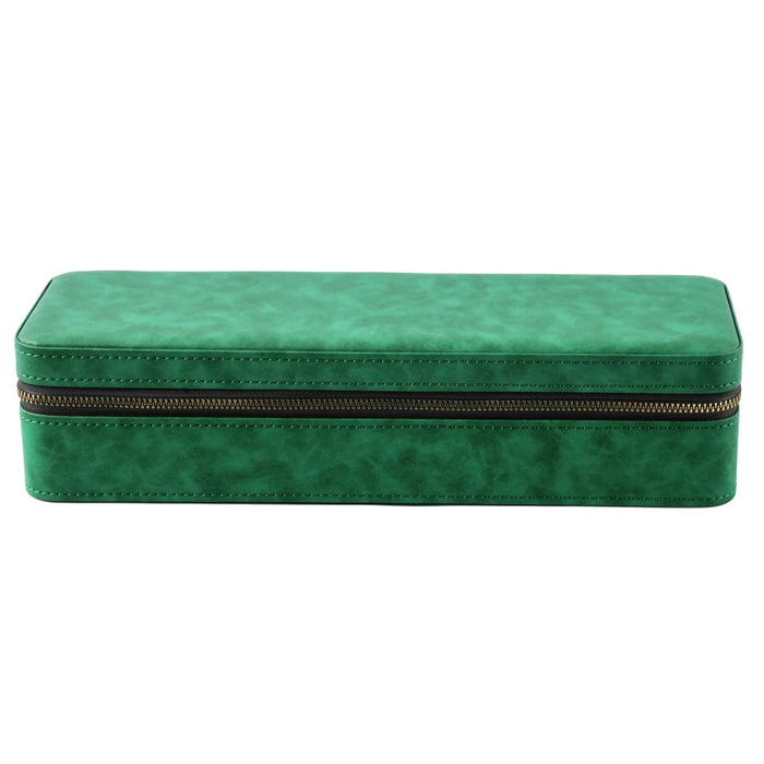 Luxury Watch Case with Logo – Gloss PU, 6/12 Slots, Scratchproof