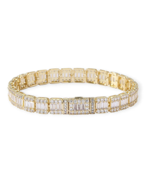 Mission Tennis Bracelet – Brass with Zircon Stones