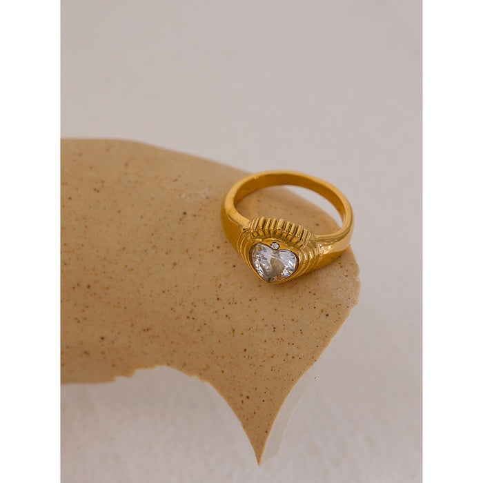 Romantic Design Golden Ring for Lady