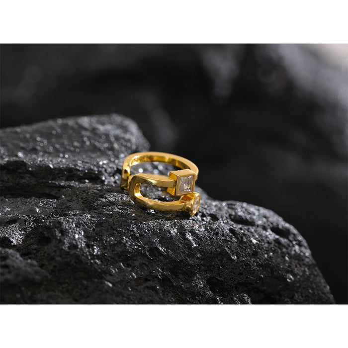 Stylish and Functional Design Golden Ring