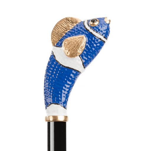 Unique Design Nemo Handle Blue Double Cloth Umbrella